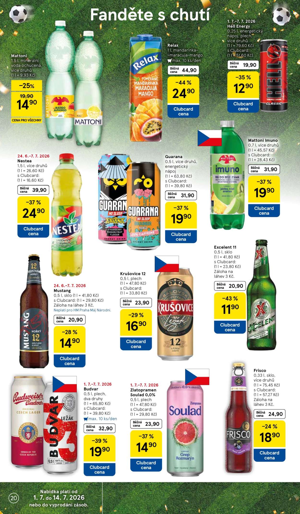Leták TESCO - 1. 7. 2026 - 7. 7. 2026. Strana 20