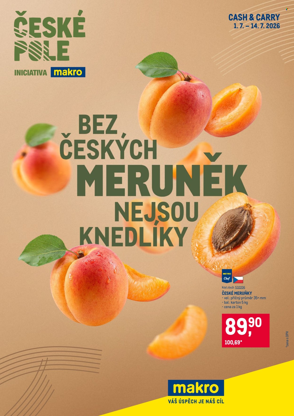 Leták MAKRO - 1. 7. 2026 - 14. 7. 2026. Strana 1