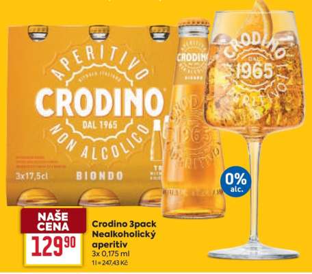 Crodino 3pack Nealkoholický aperitiv