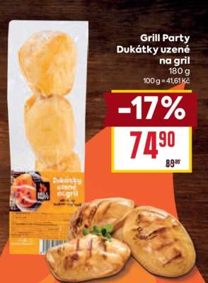 Grill Party Dukátky uzené na gril