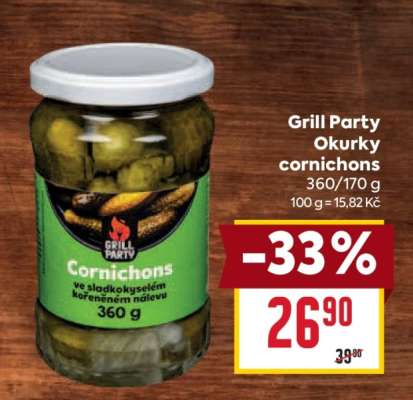 Grill Party Okurky cornichons