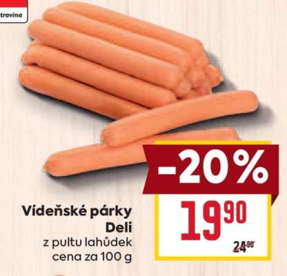 Vídeňské párky Deli