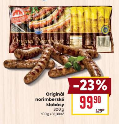 ORIGINÁL NORIMBERSKÉ KLOBÁSY