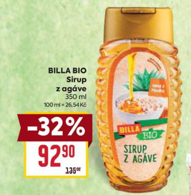 BILLA BIO Sirup z Agáve