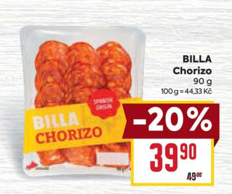BILLA Chorizo