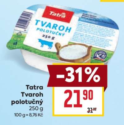 Tatra tvaroh polotučný