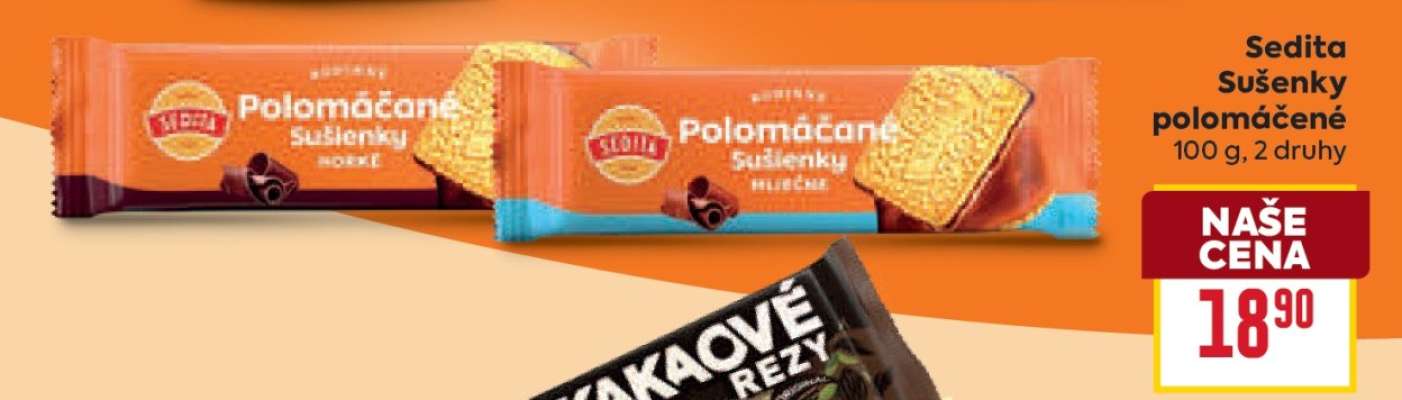 Sedita Sušenky polomáčené