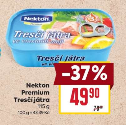 Nekton Premium Tresčí játra