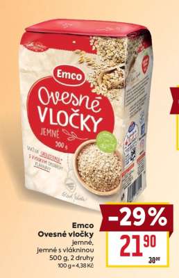 Emco ovesné vločky