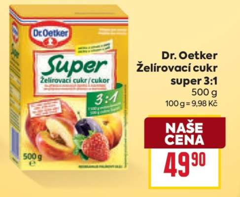 Dr.Oetker Želírovací cukr Super 3 : 1