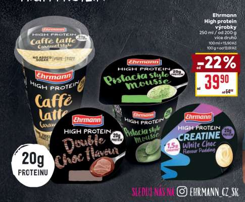 Ehrmann High protein výrobky
