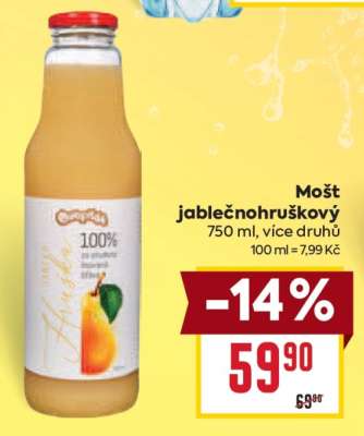 Mošt jablečnohruškový