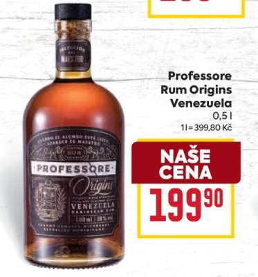 Professore Rum Origins Venezuela