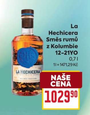 La Hechicera Směs rumů z Kolumbie 12-21YO