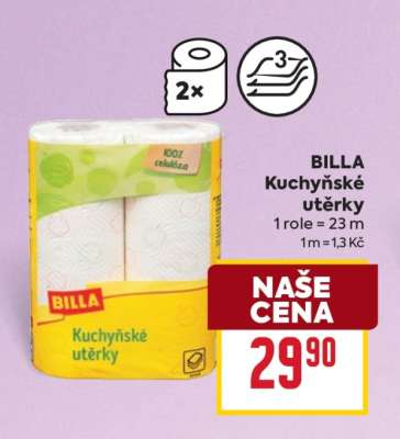 BILLA Kuchyňské utěrky