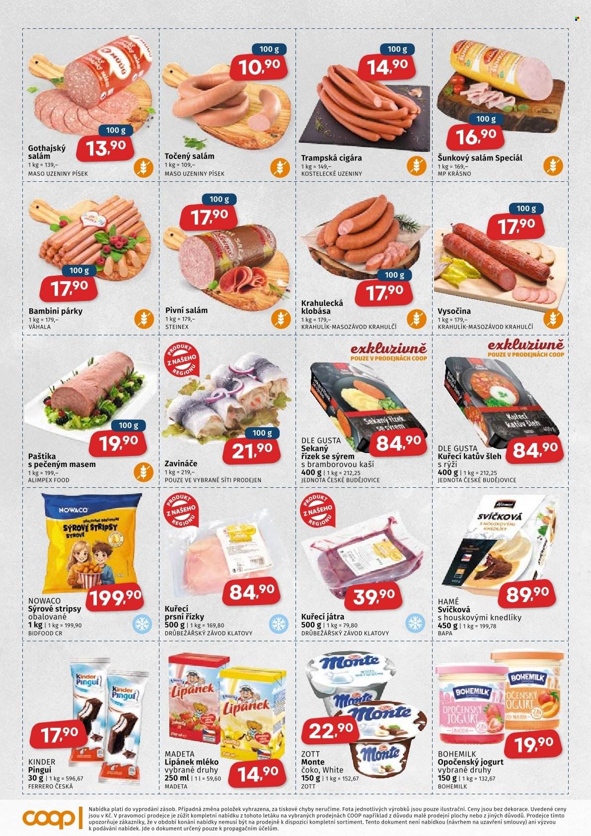 Leták coop JEDNOTA - 1. 7. 2026 - 14. 7. 2026. Strana 2