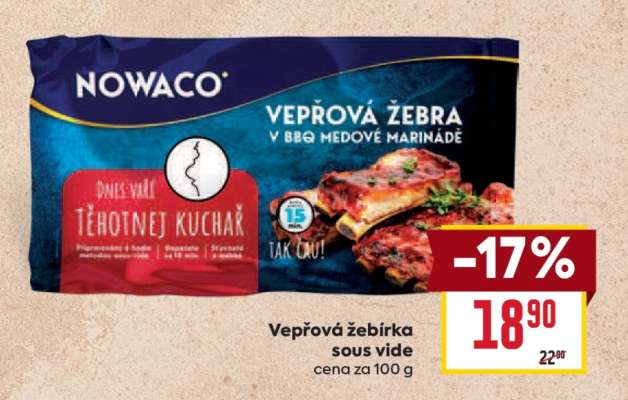 Vepřová žebírka sous vide