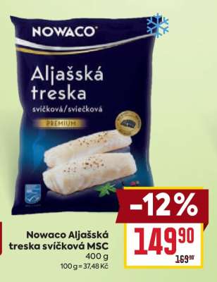 Nowaco Aljašská treska svíčková MSC