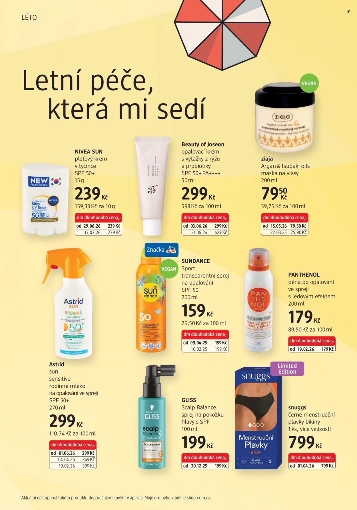 Leták dm drogerie - 30. 6. 2026 - 27. 7. 2026. Strana 4
