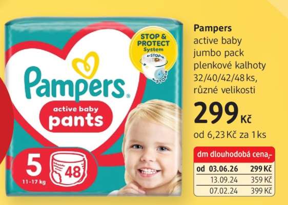 Pampers active baby jumbo pack