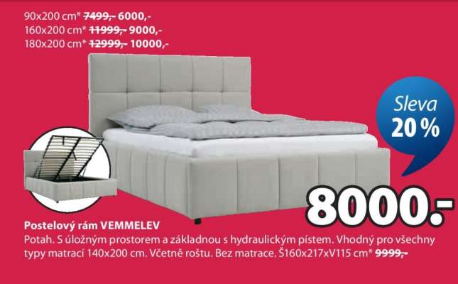 Postelový rám VEMMELEV