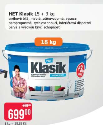 HET Klasik 15 + 3 kg