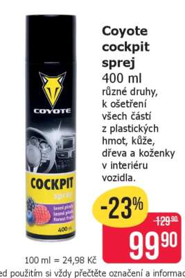 Coyote cockpit sprej