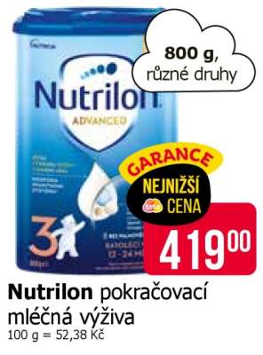 Nutrilon pokračovací mléčná výživa