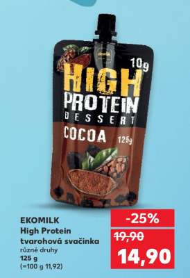 EKOMILK High Protein tvarohová svačinka