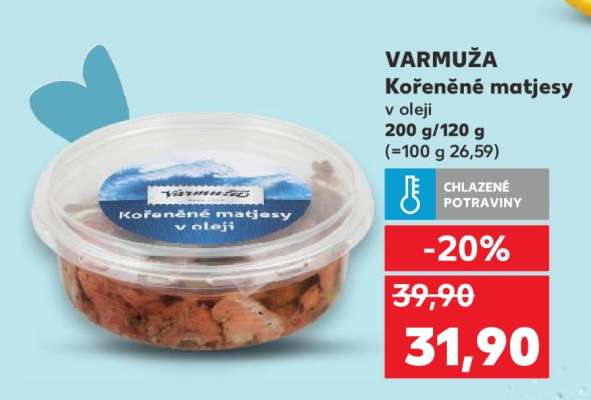 VARMUŽA Kořeněné matjesy v oleji