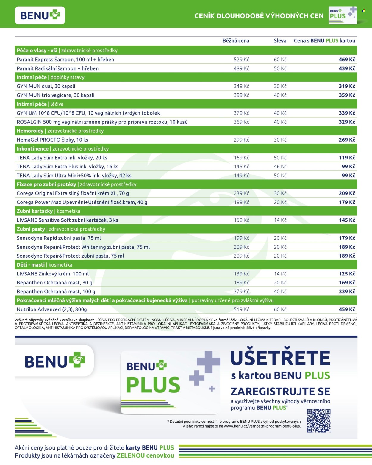 Leták BENU Lékárna - 1. 7. 2026 - 31. 8. 2026. Strana 5