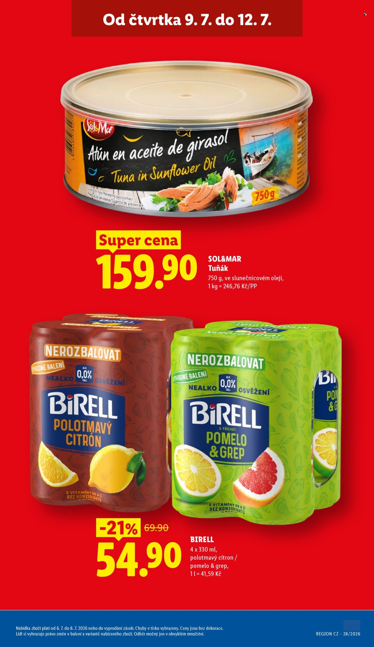 Leták Lidl - 9. 7. 2026 - 12. 7. 2026. Strana 5