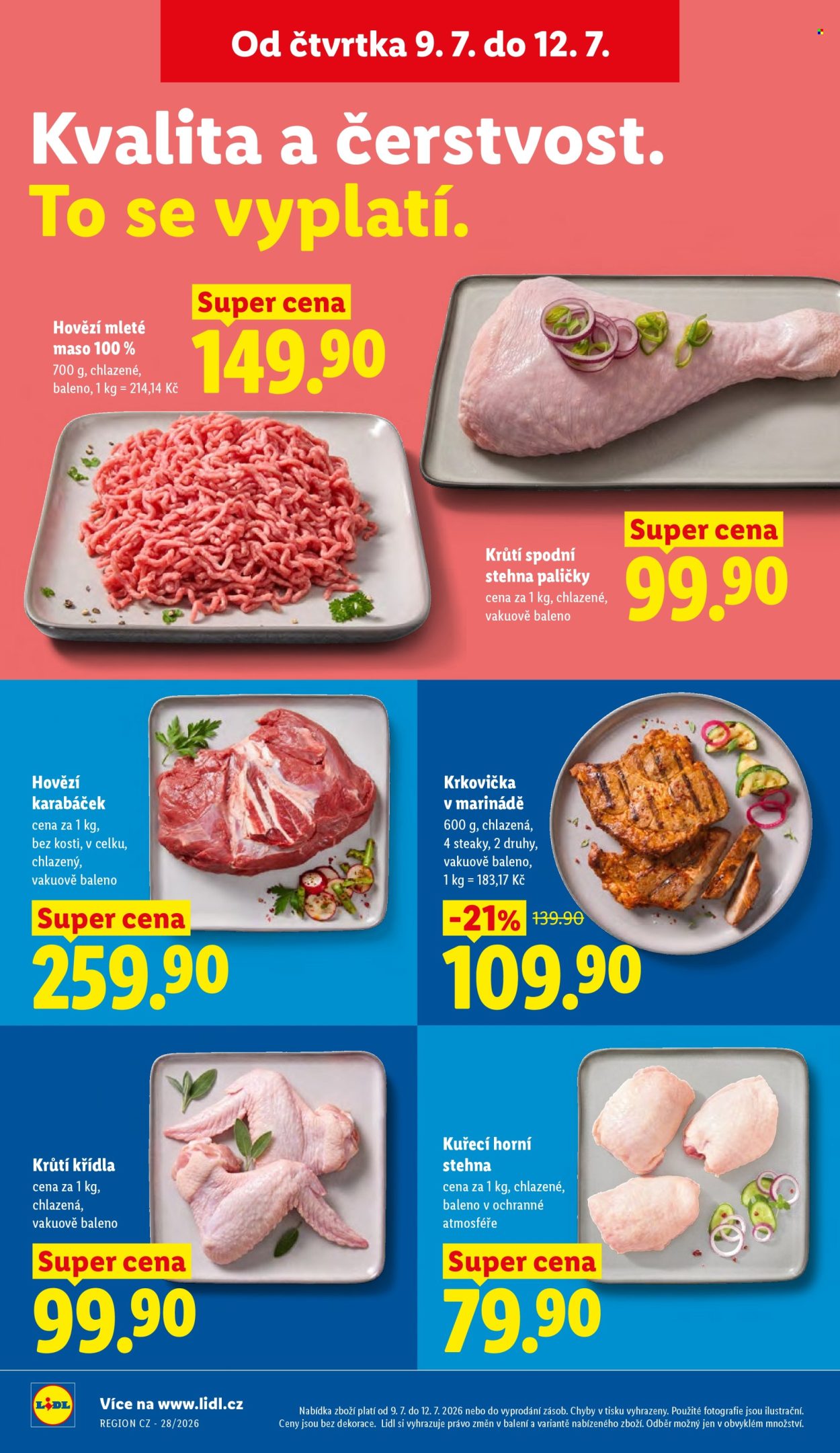 Leták Lidl - 9. 7. 2026 - 12. 7. 2026. Strana 14