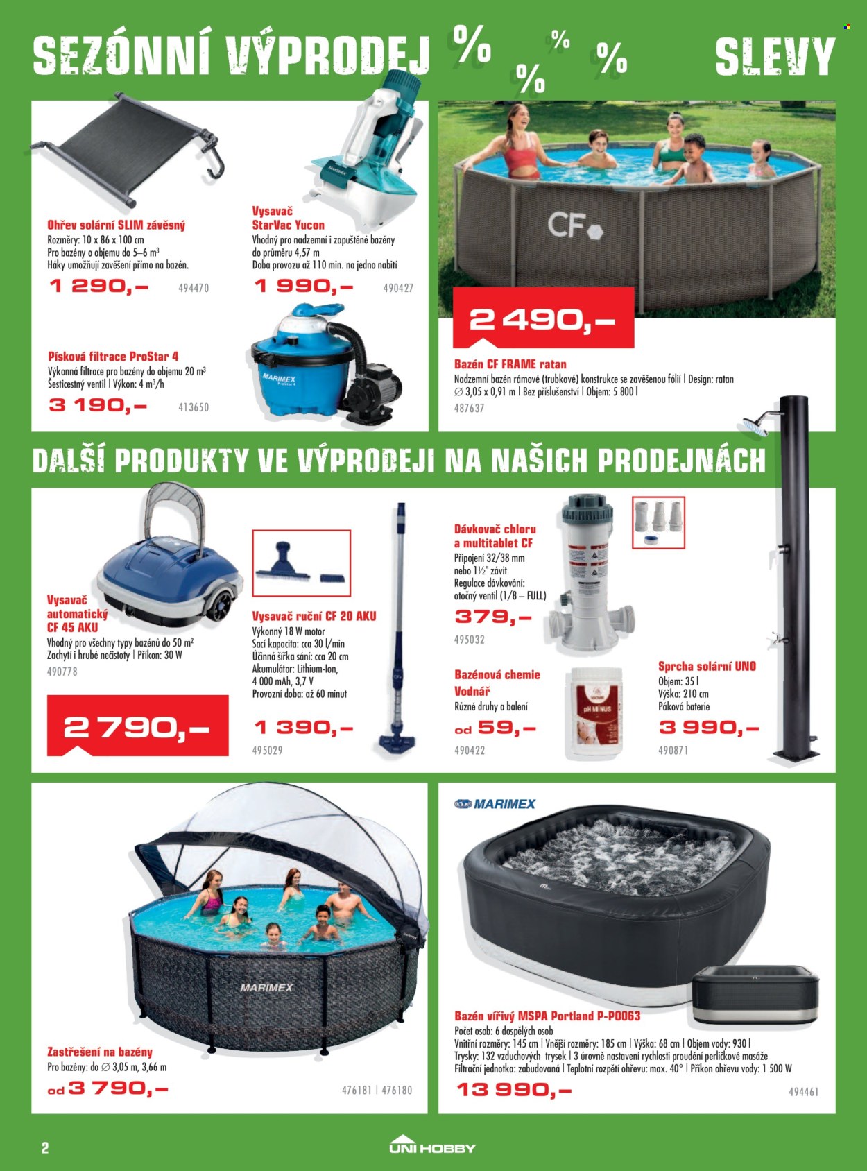 Leták UNI HOBBY - 2. 7. 2026 - 26. 7. 2026. Strana 2