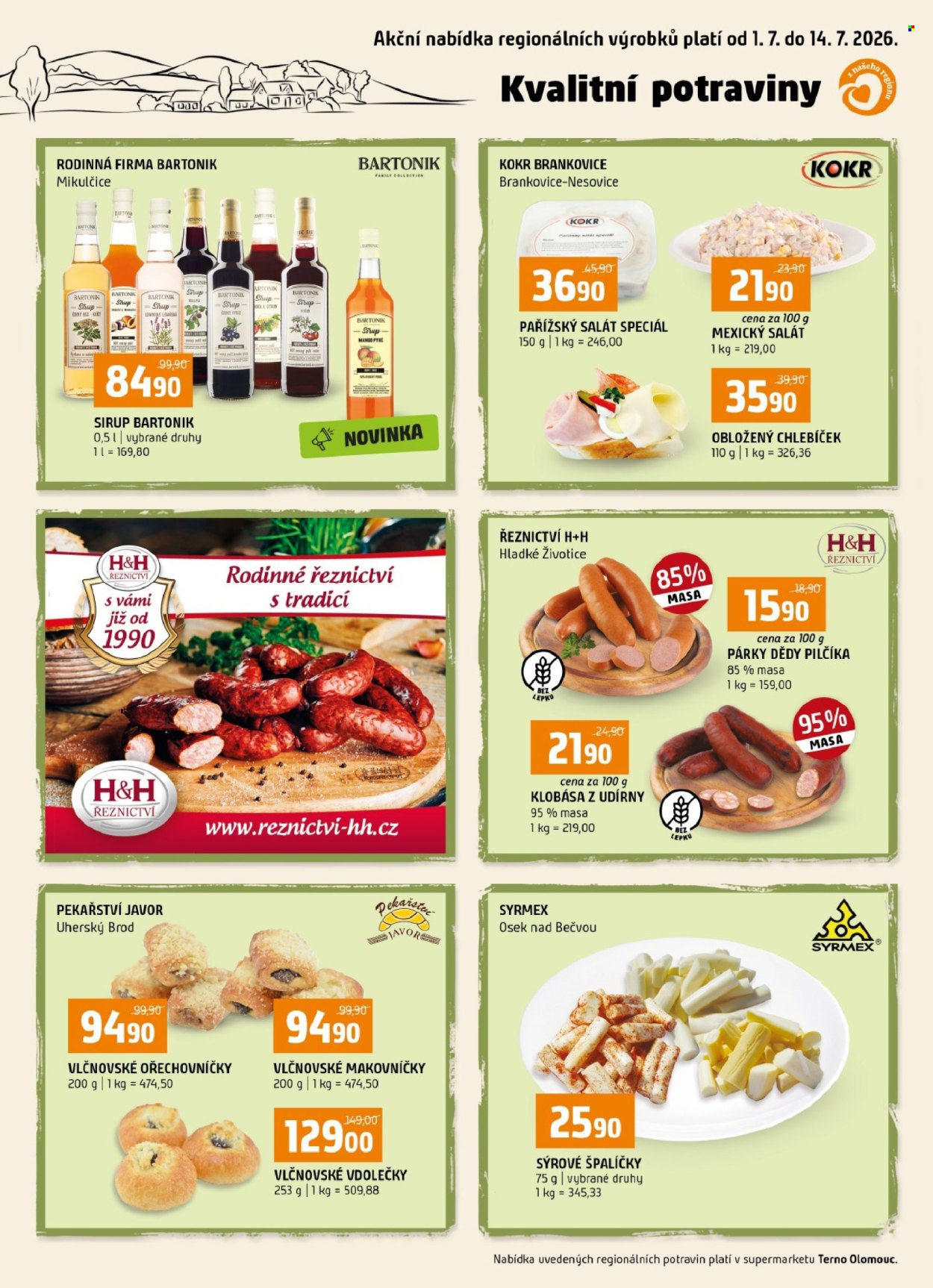 Leták coop TERNO - 1. 7. 2026 - 14. 7. 2026. Strana 1