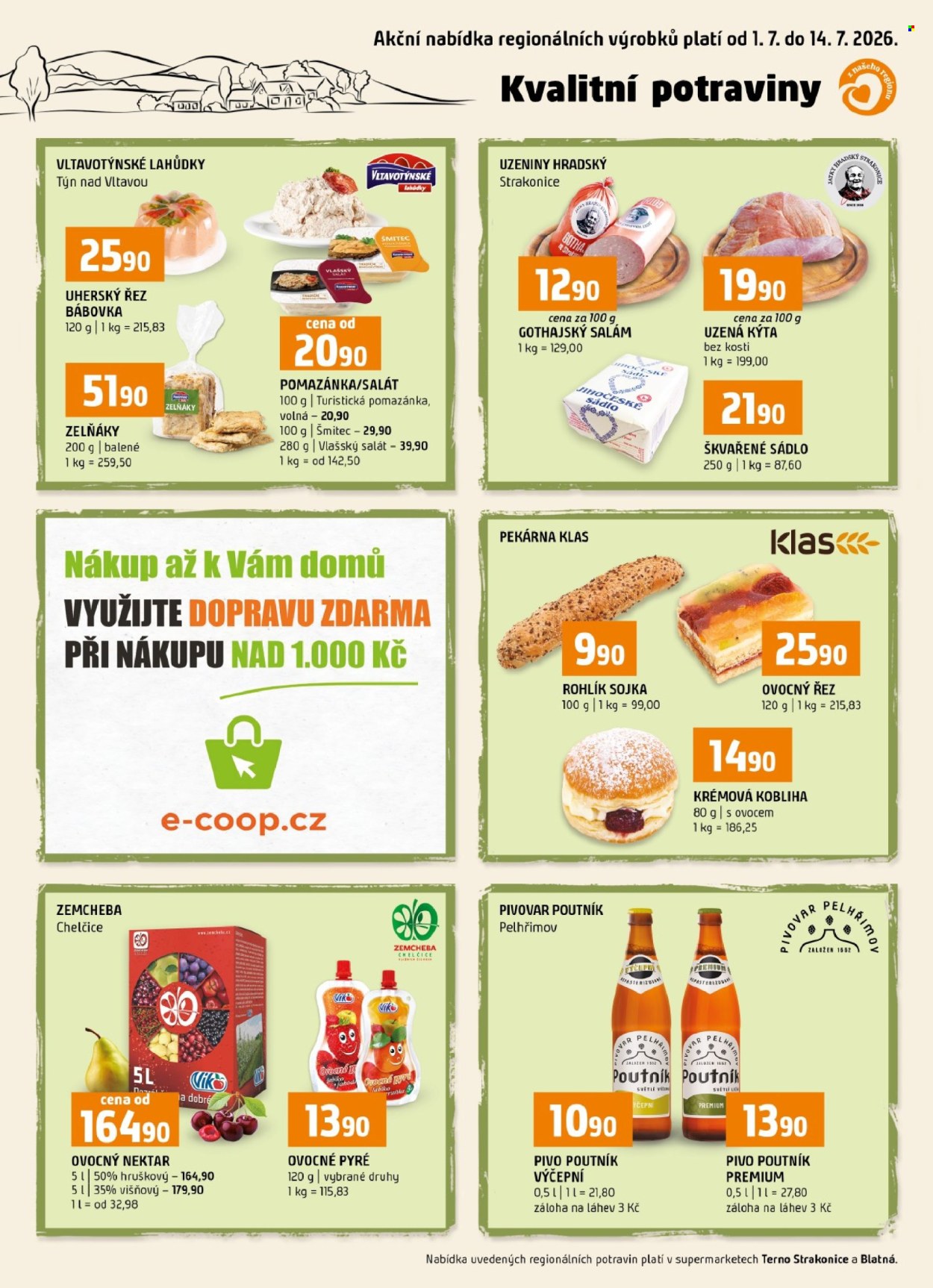 Leták coop TERNO - 1. 7. 2026 - 14. 7. 2026. Strana 1