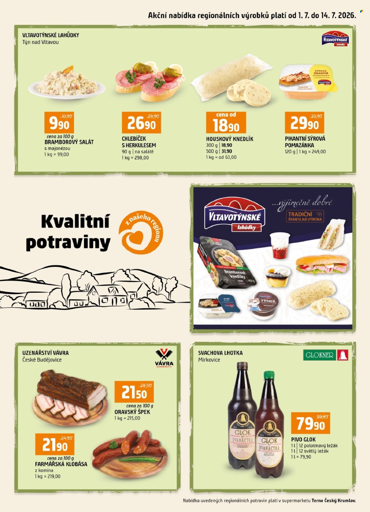 Leták coop TERNO - 1. 7. 2026 - 14. 7. 2026. Strana 1