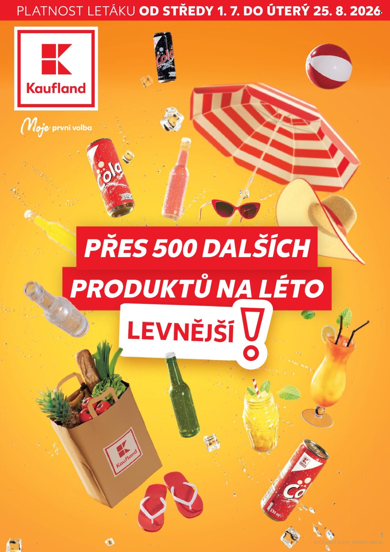 Leták Kaufland - 1. 7. 2026 - 25. 8. 2026. Strana 1
