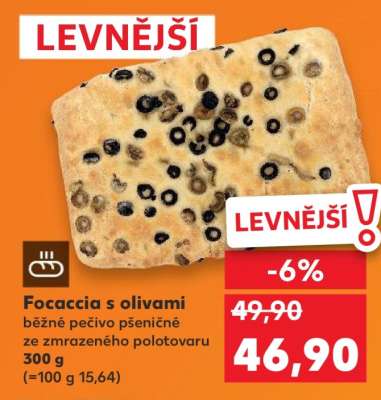 Focaccia s olivami