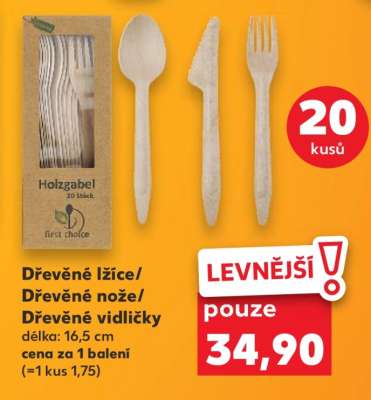 Dřevěné lžíce/Dřevěné nože/Dřevěné vidličky