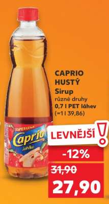 CAPRIO HUSTÝ SIRUP