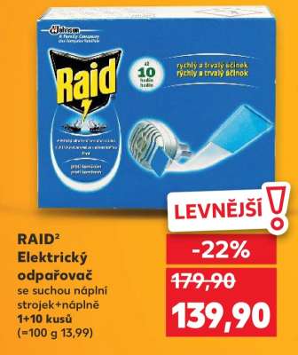 Raid elektrický odpařovač