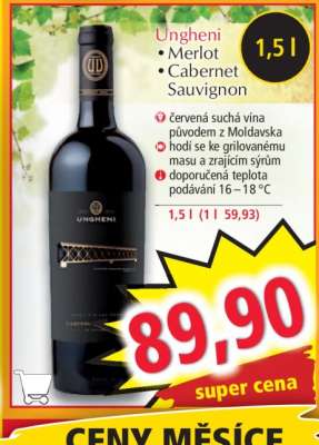 Ungheni Merlot Cabernet Sauvignon