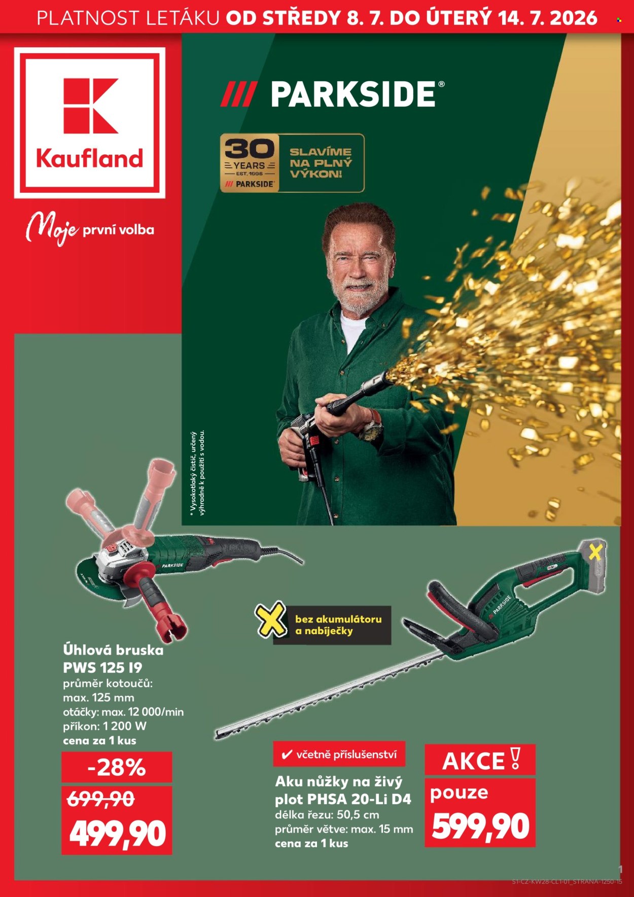 Leták Kaufland - 8. 7. 2026 - 14. 7. 2026. Strana 1