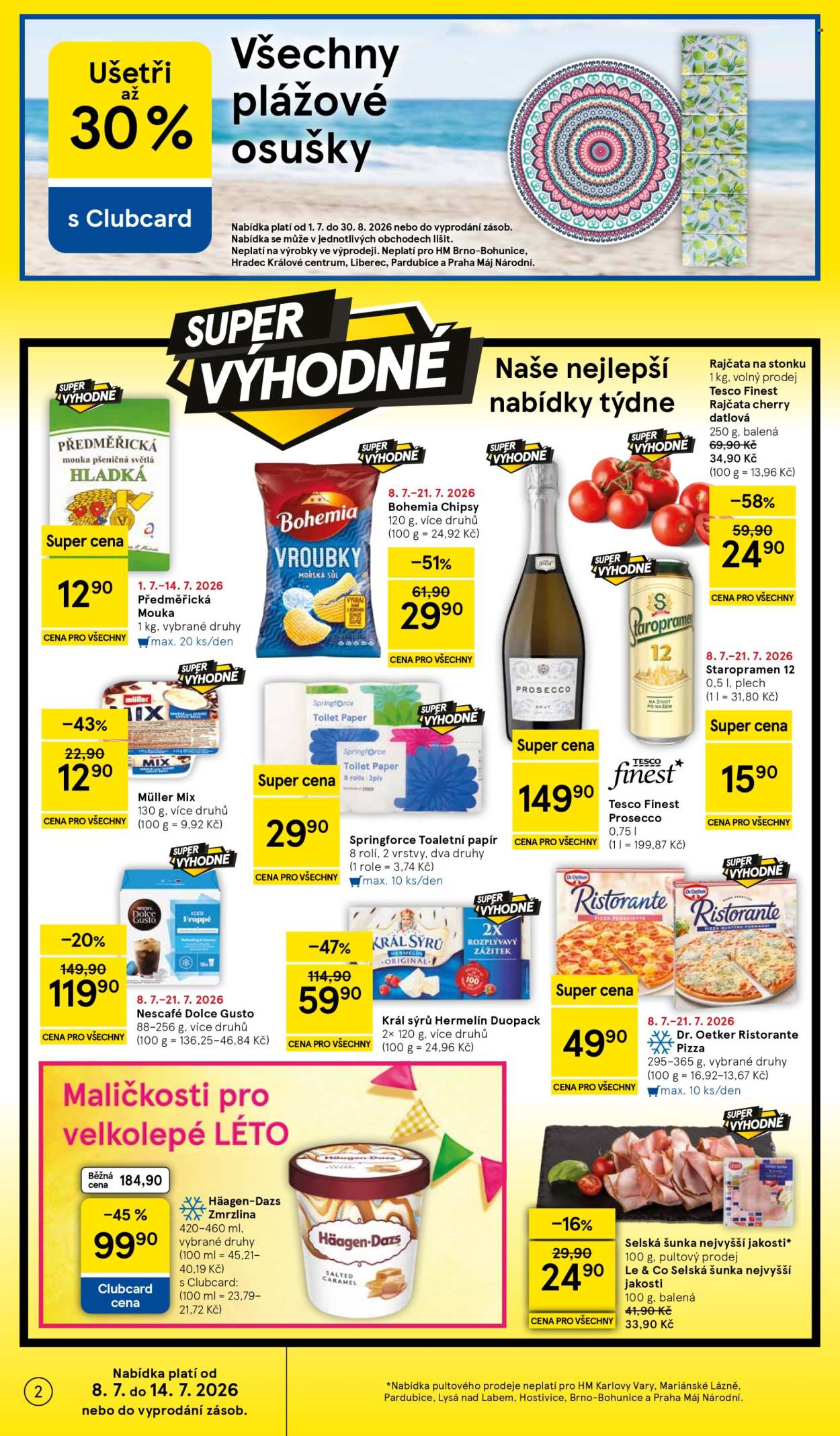 Leták TESCO - 8. 7. 2026 - 14. 7. 2026. Strana 2