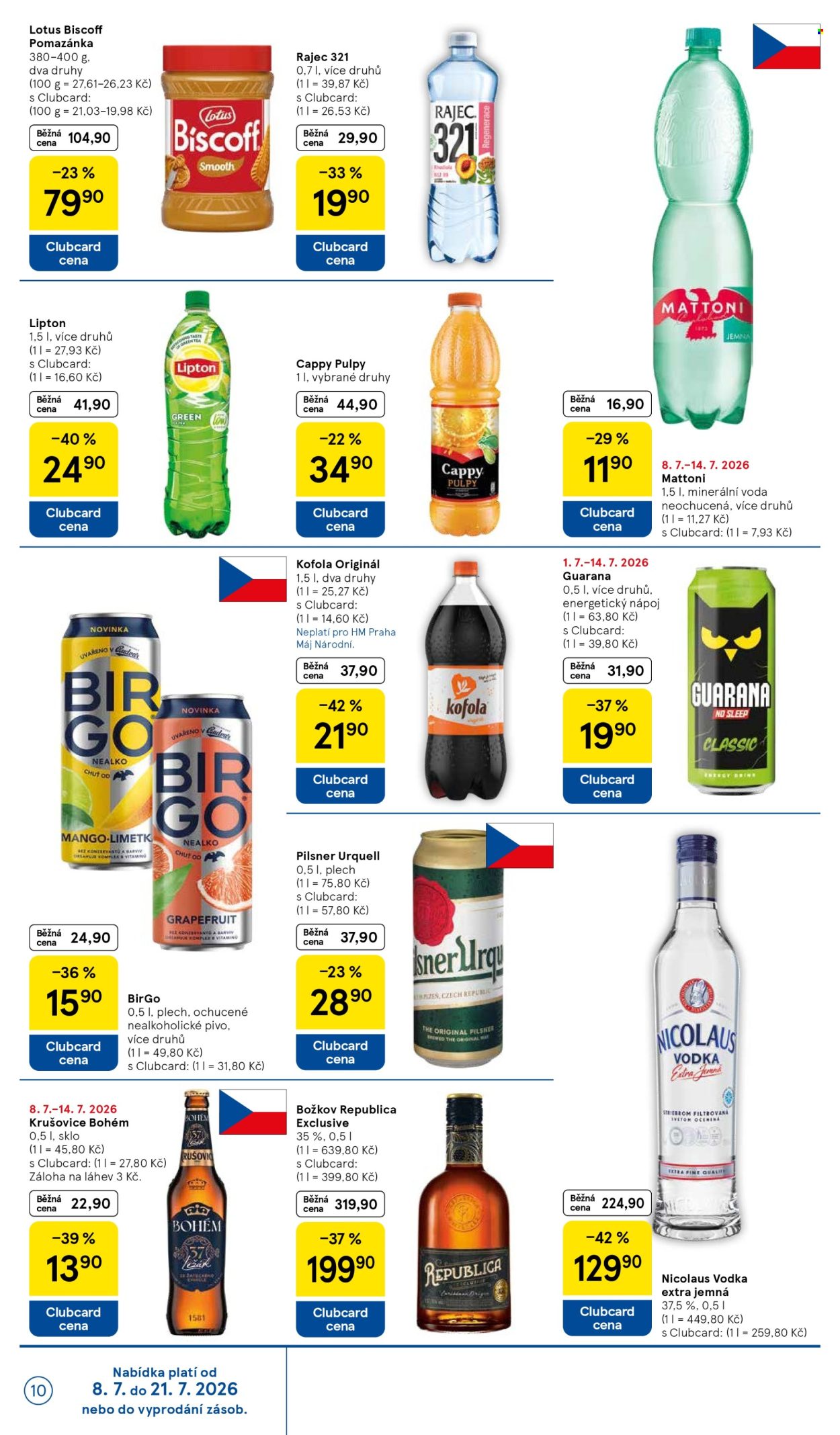 Leták TESCO - 8. 7. 2026 - 14. 7. 2026. Strana 10