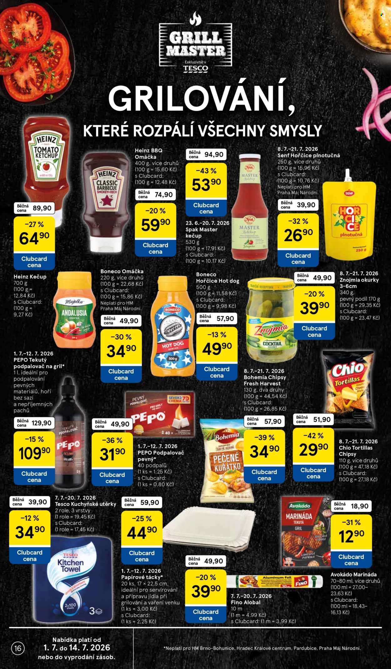 Leták TESCO - 8. 7. 2026 - 14. 7. 2026. Strana 16