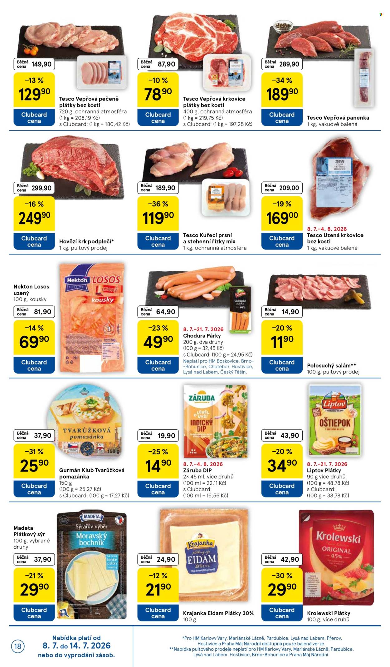 Leták TESCO - 8. 7. 2026 - 14. 7. 2026. Strana 18