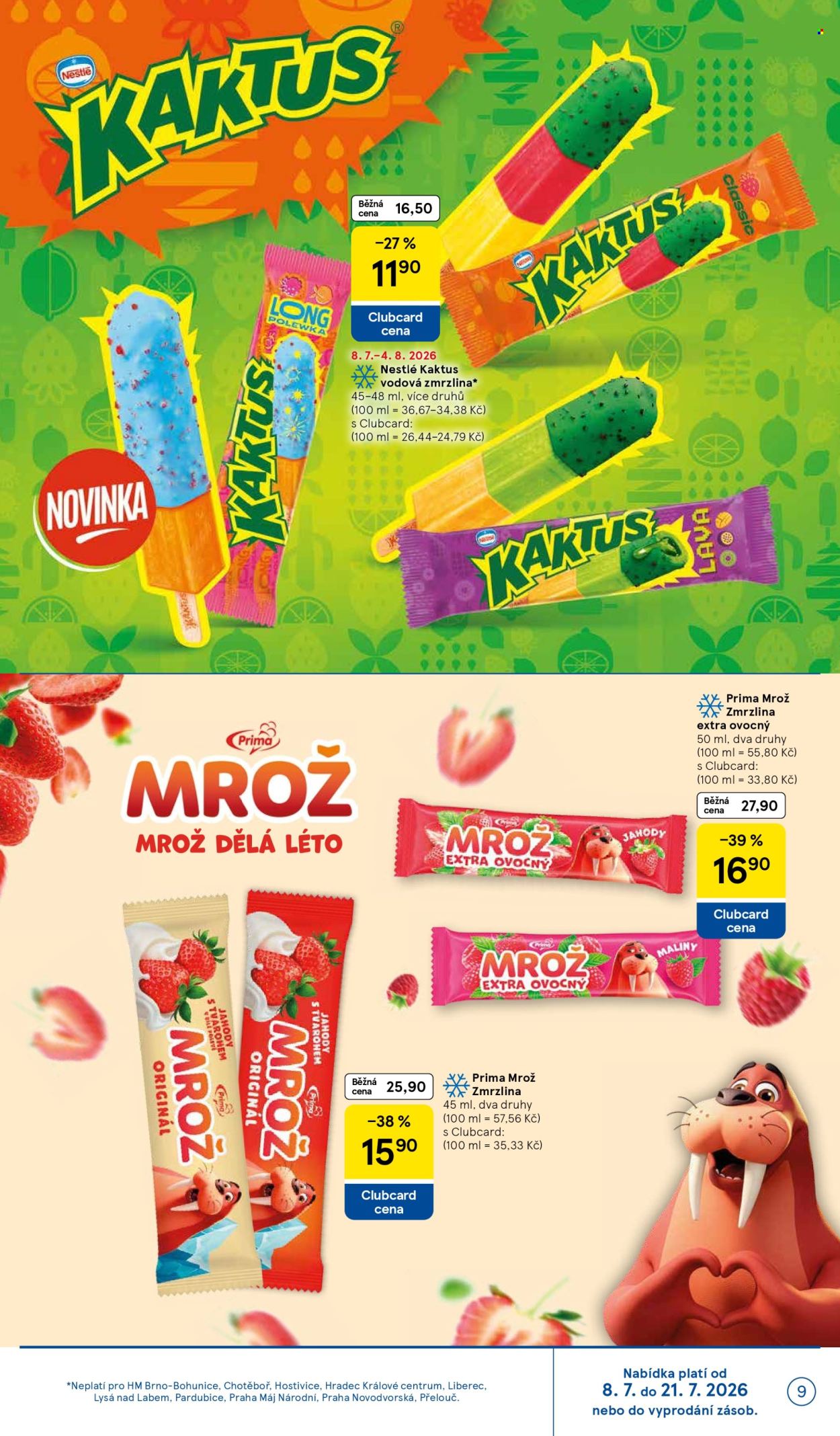 Leták TESCO hypermarket - 8. 7. 2026 - 4. 8. 2026. Strana 9