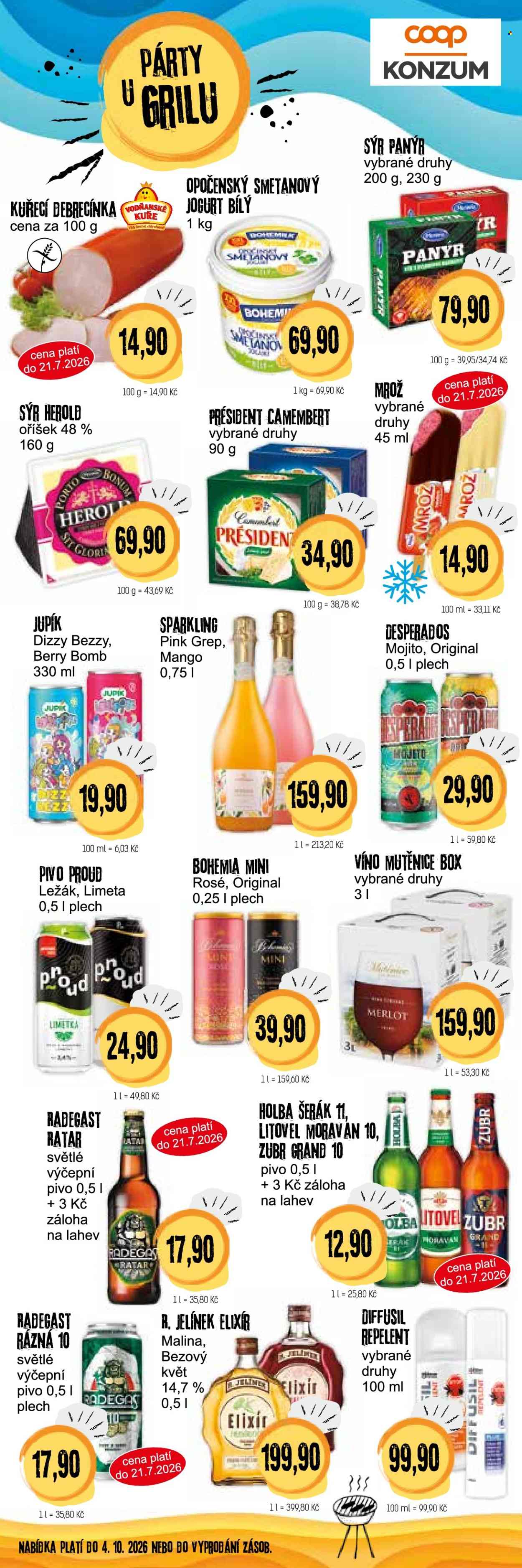 Leták Konzum - 8. 7. 2026 - 21. 7. 2026. Strana 4